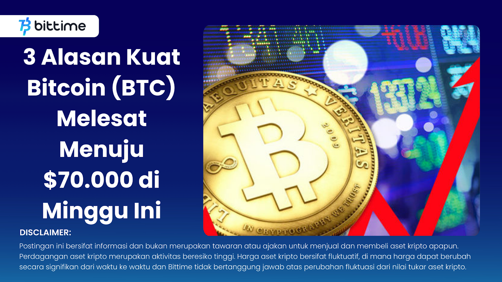 3 Strong Reasons Bitcoin (BTC) Soared Towards $70,000 This Week