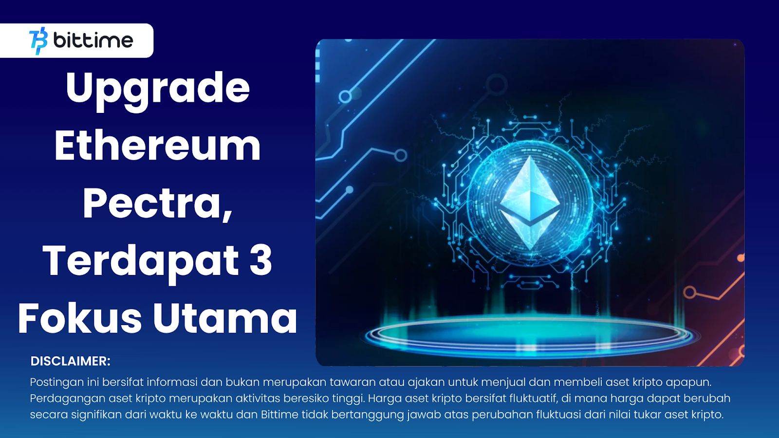Upgrading Ethereum Pectra, There are 3 Main Focuses