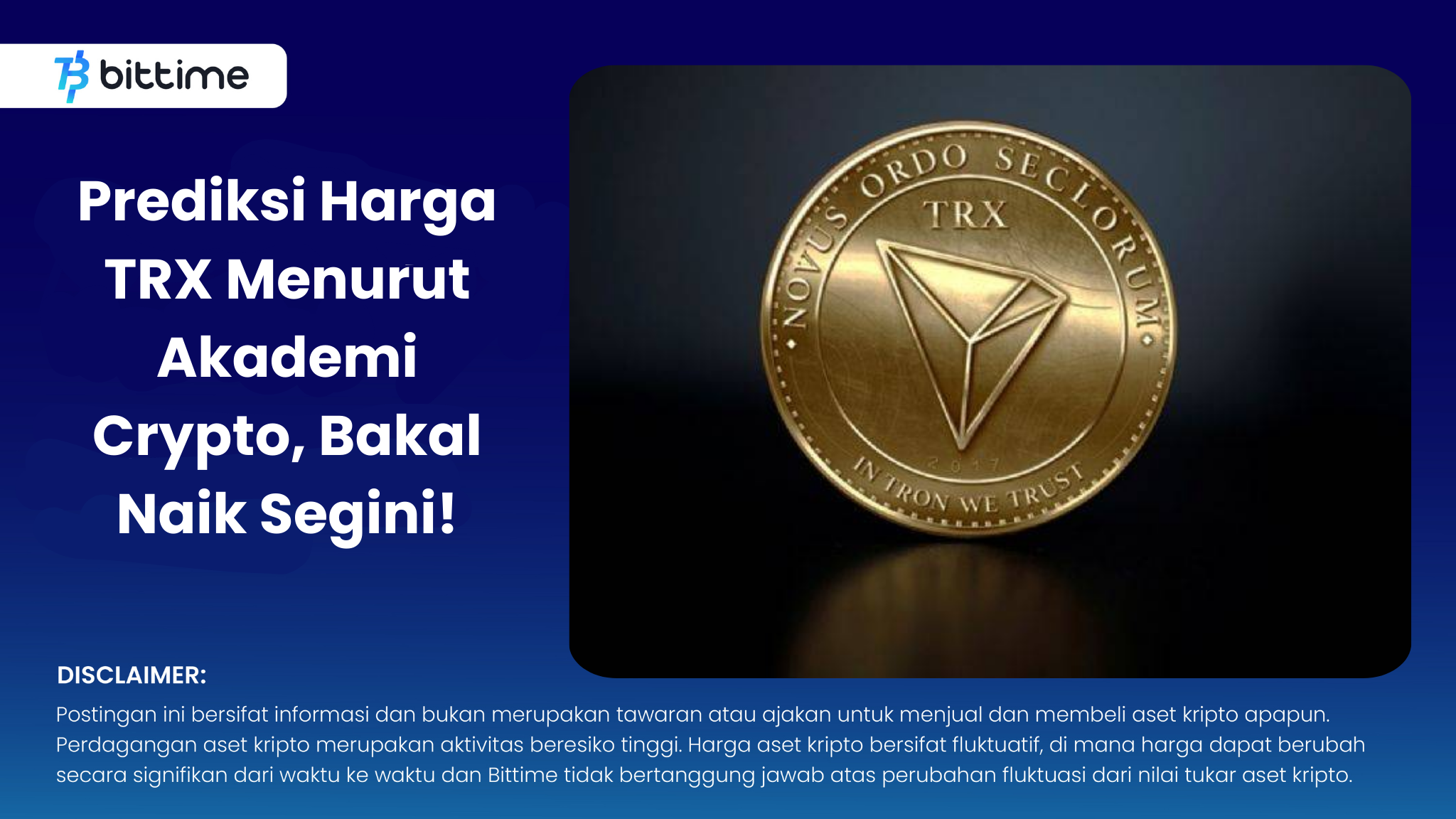 Prediksi Harga TRX Menurut Akademi Crypto, Bakal Naik Segini! – Bittime