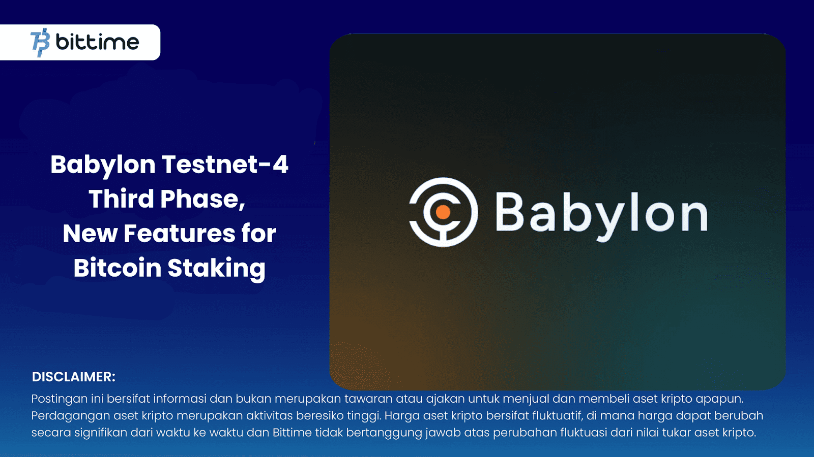 Babylon Testnet-4, Bitcoin Staking