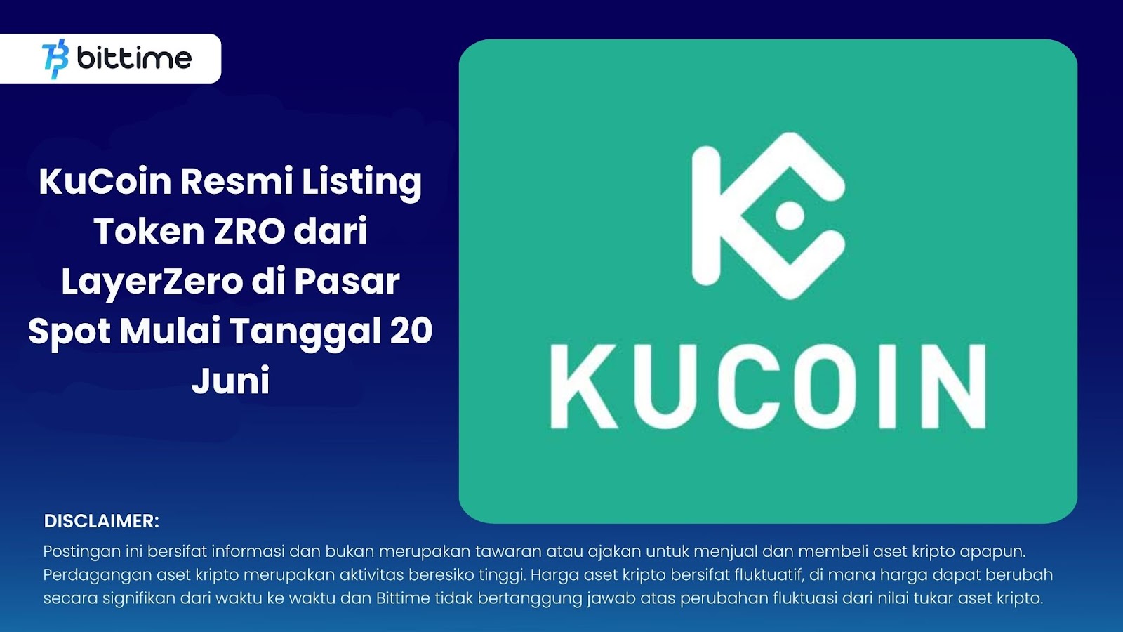 KuCoin Resmi Listing Token ZRO dari LayerZero di Pasar Spot Mulai Tanggal 20 Juni