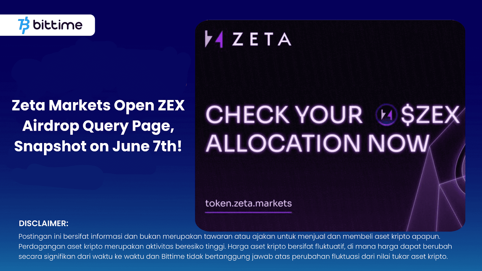Zeta Markets, ZEX Airdrop 
