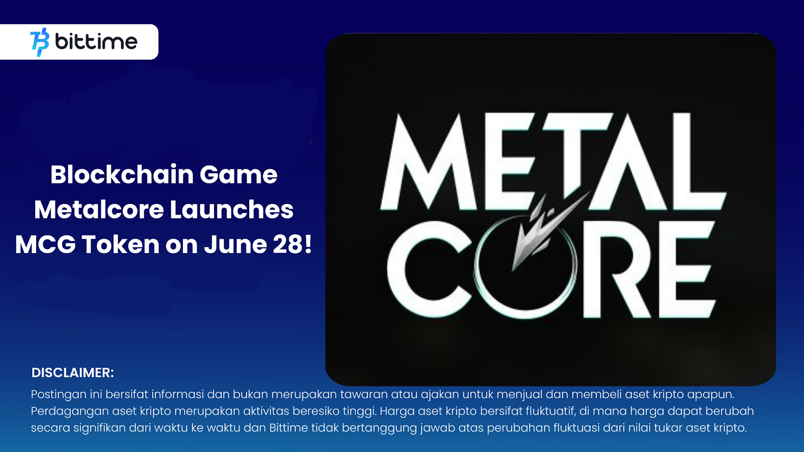 Metalcore Launches MCG Token
