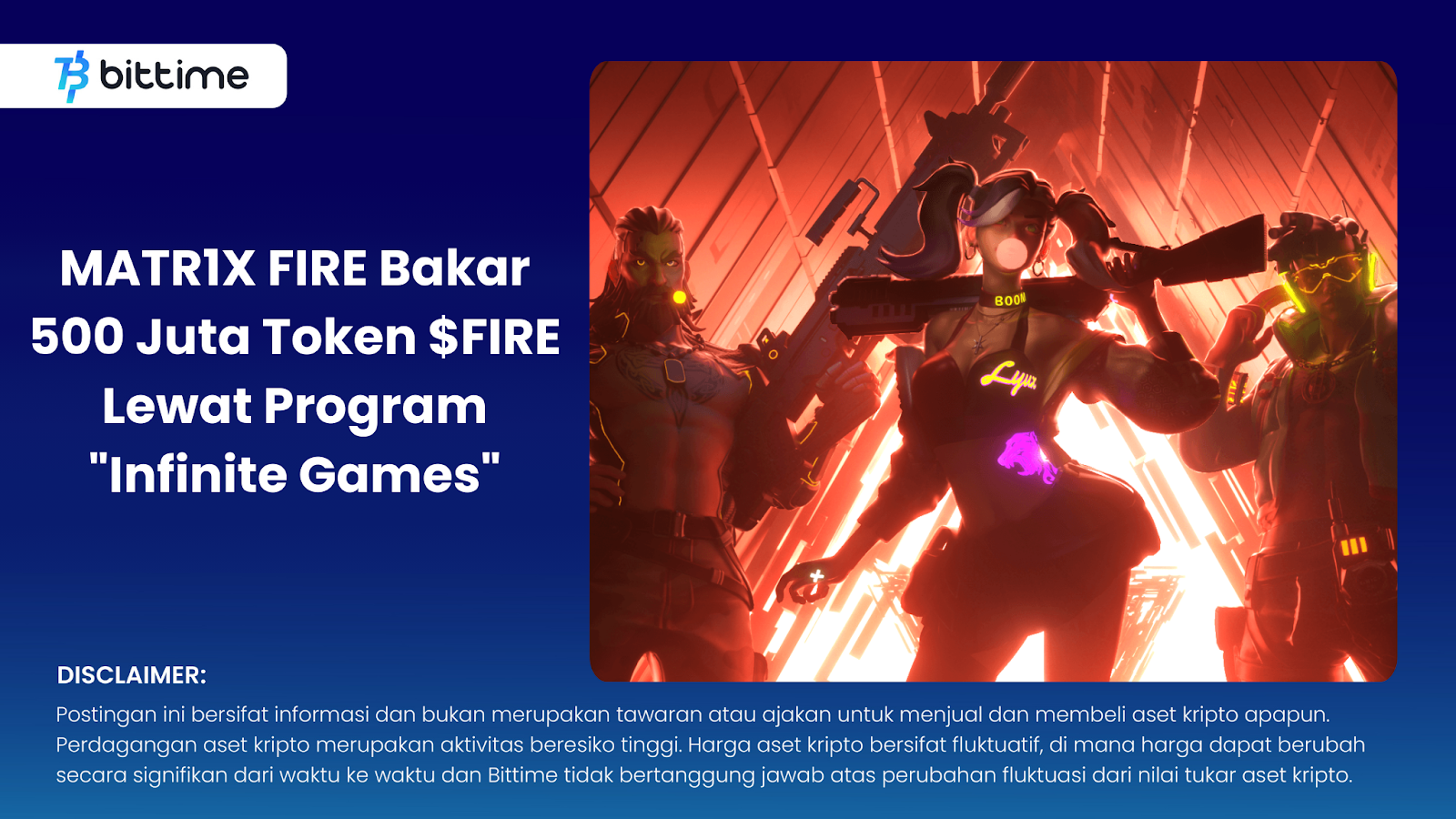 MATR1X FIRE Burns 500 Million $FIRE Tokens Through the "Infinite Games" Program