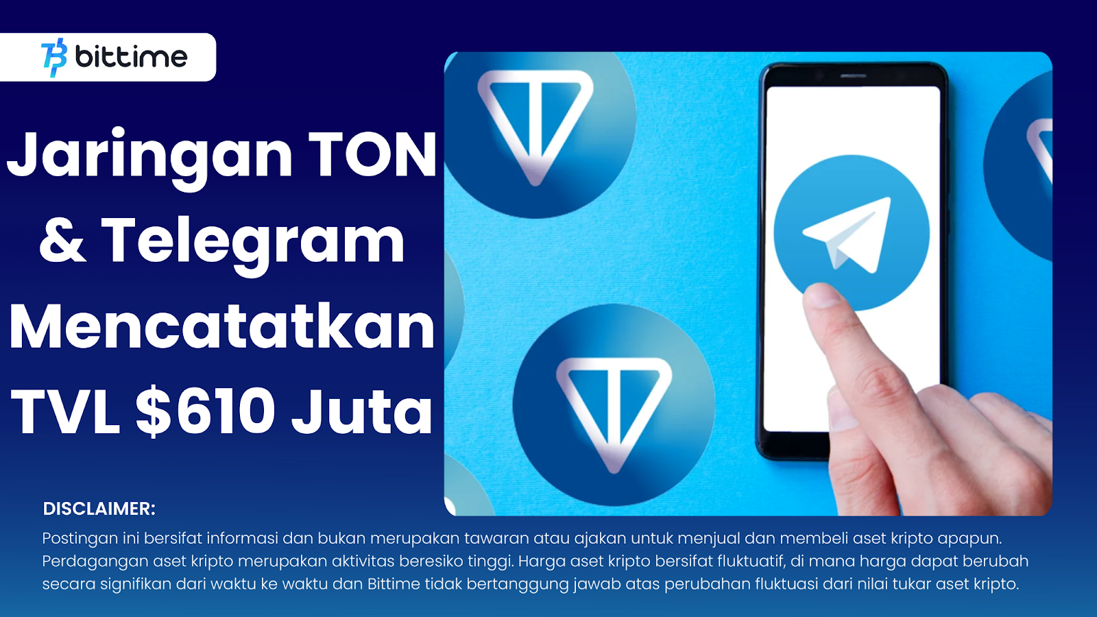 Jaringan TON & Telegram Mencatatkan TVL $610 Juta