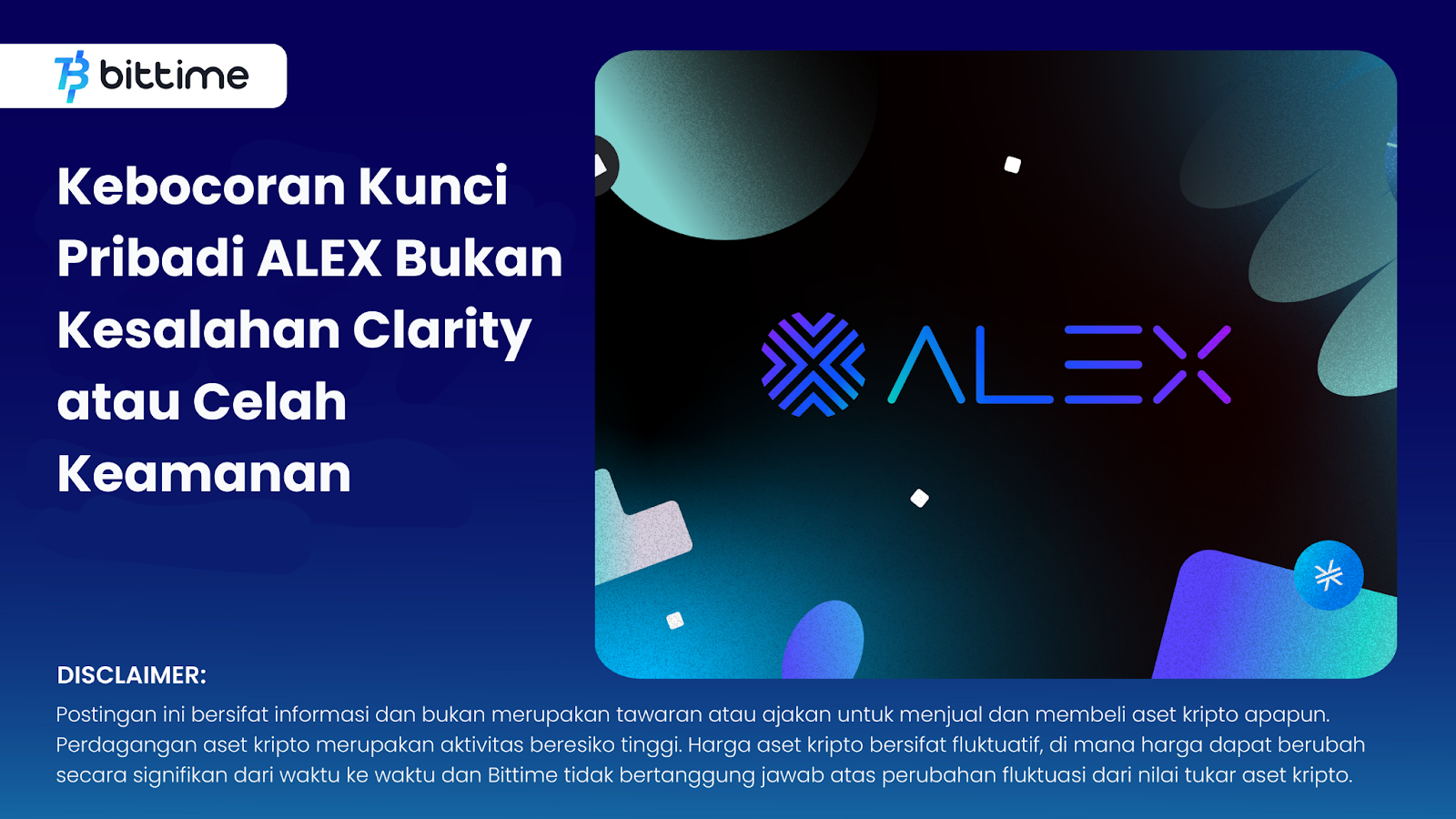 kebocoran kunci pribadi ALEX