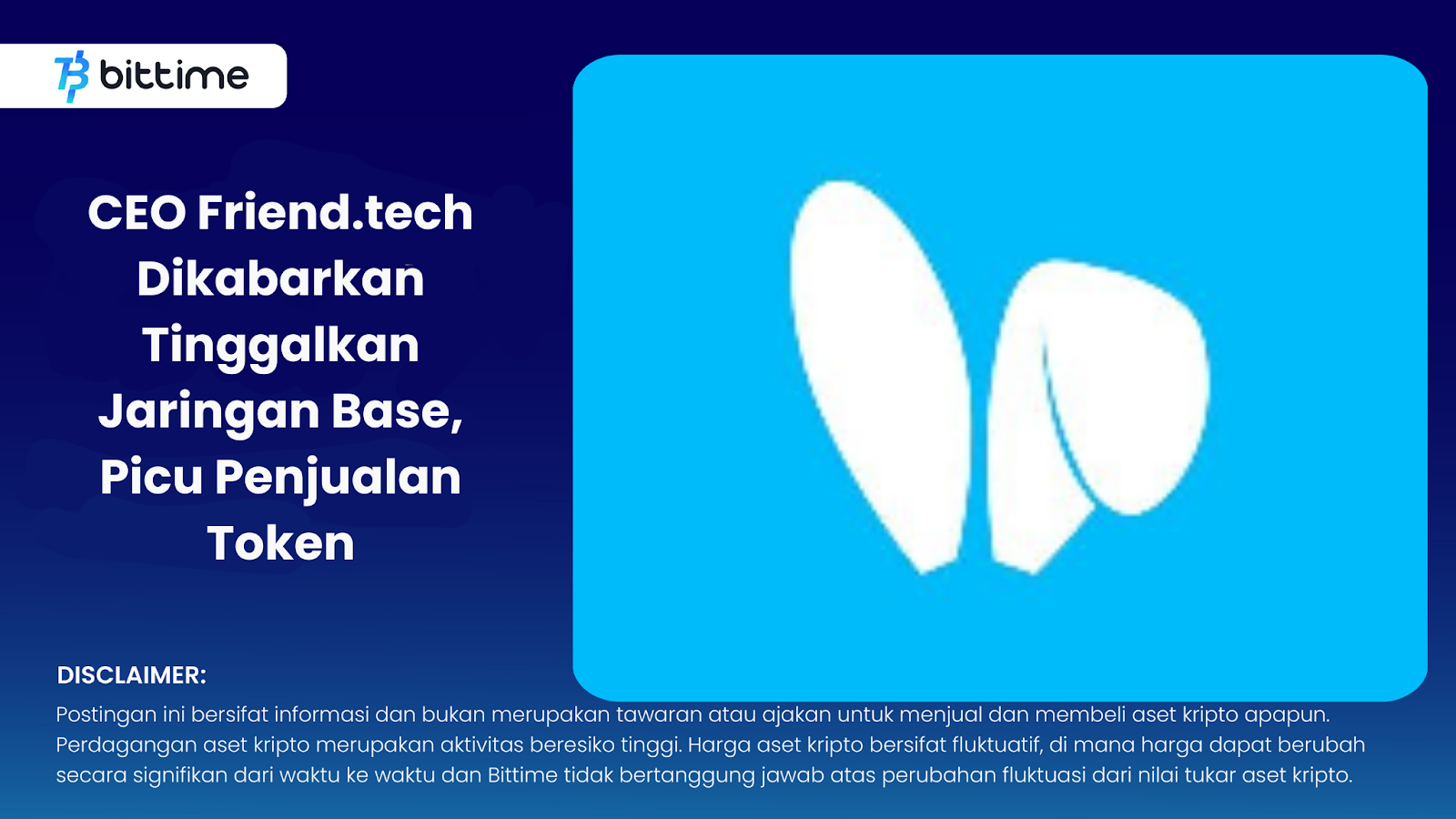CEO Friend.tech Dikabarkan Tinggalkan Jaringan Base, Picu Penjualan Token