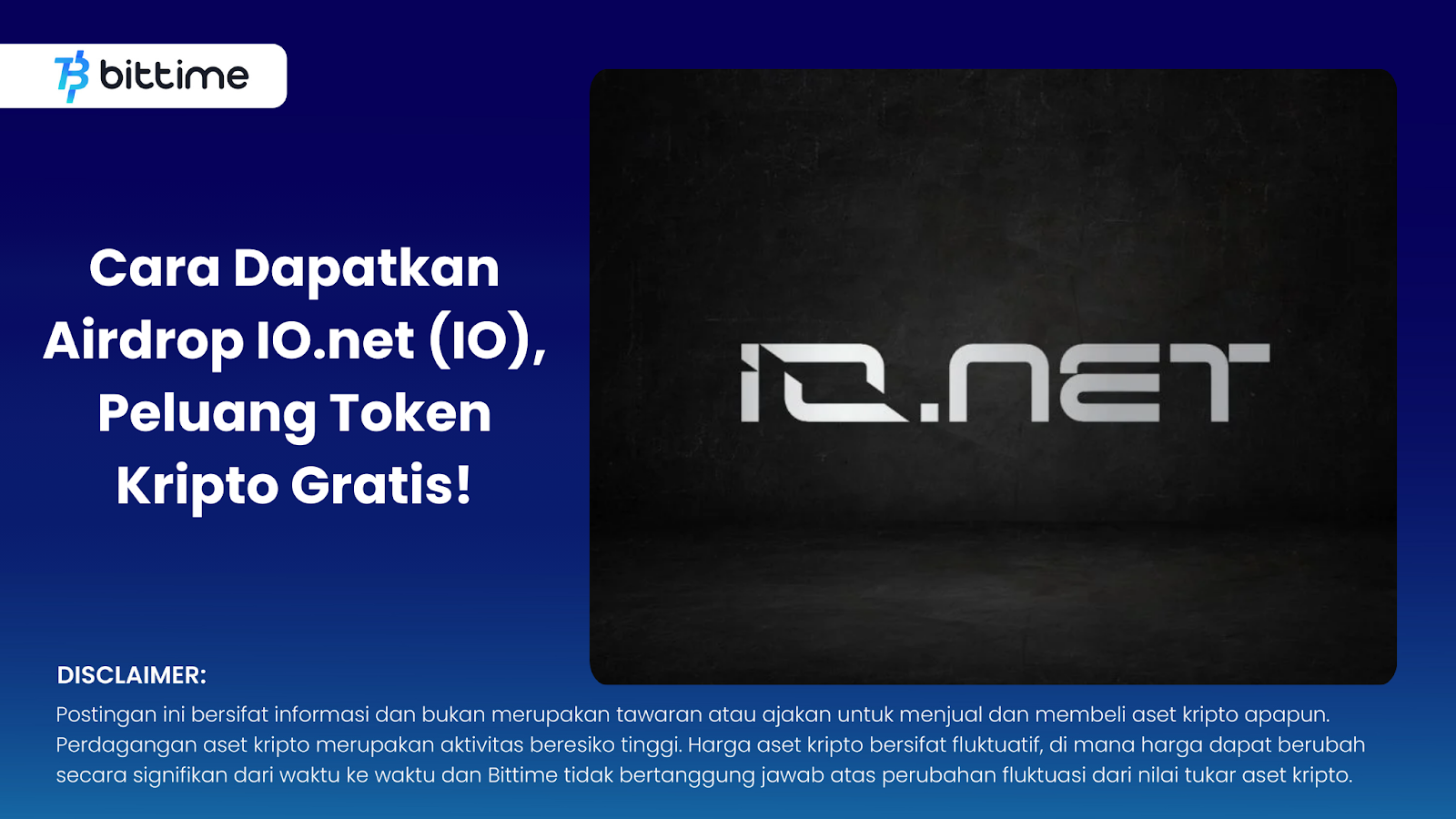 Cara Dapatkan Airdrop IO.net (IO), Peluang Token Kripto Gratis!