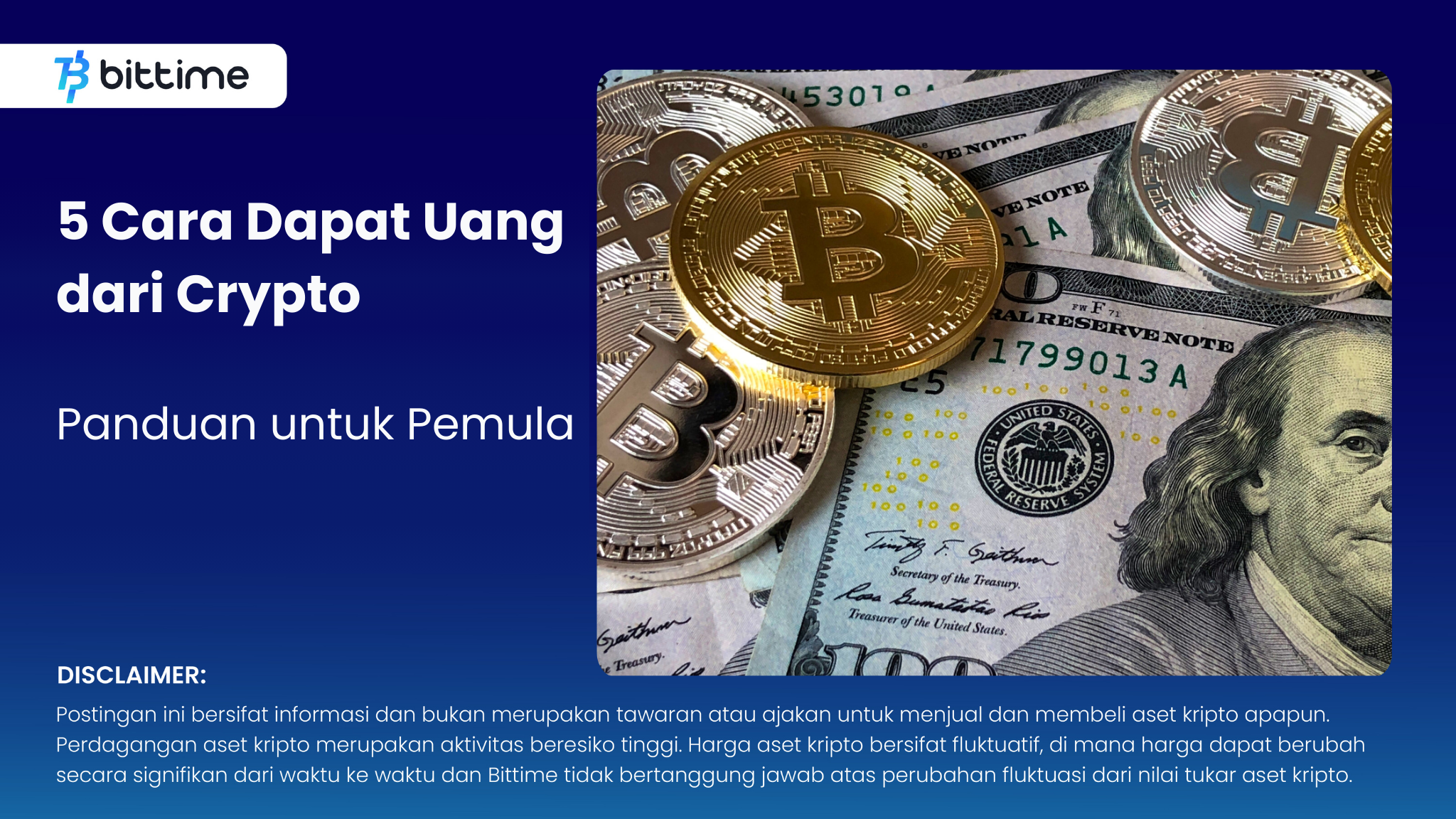 5 Cara Dapat Uang dari Crypto: Panduan untuk Pemula – Bittime