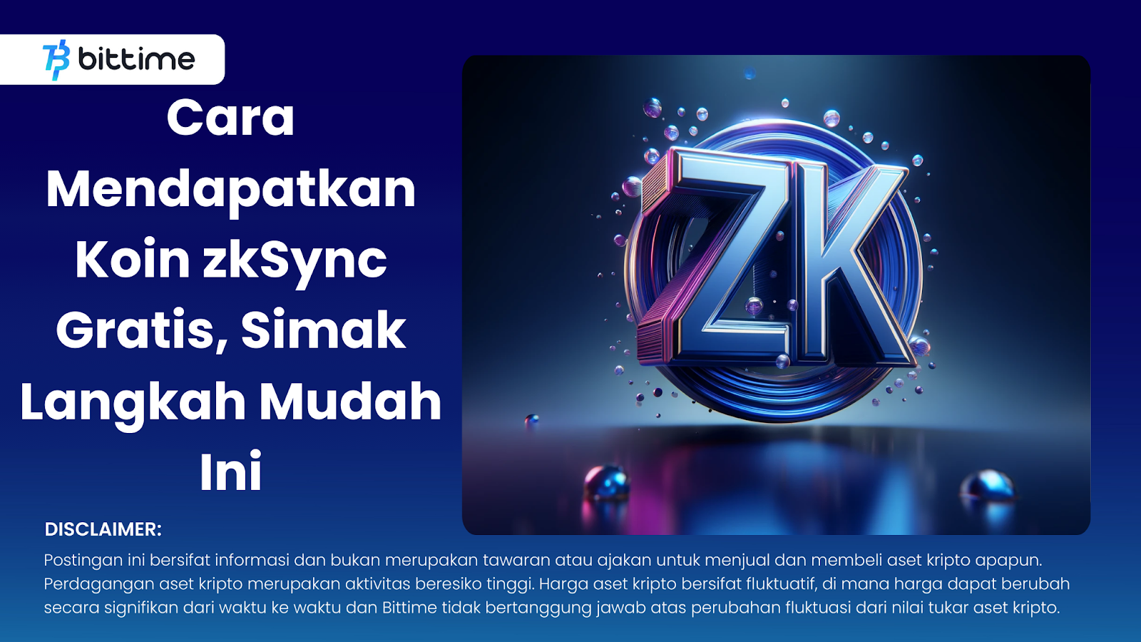 Cara Mendapatkan Koin zkSync Gratis, Simak Langkah Mudah Ini