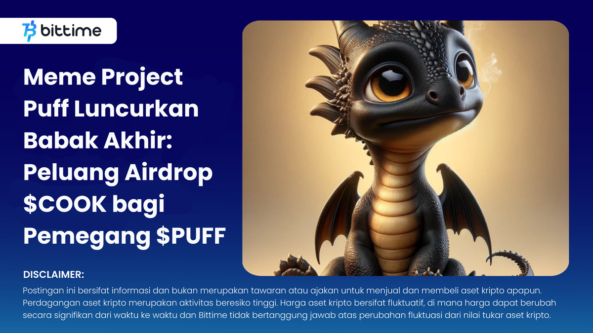 Peluang Airdrop $COOK bagi Pemegang $PUFF - Bittime