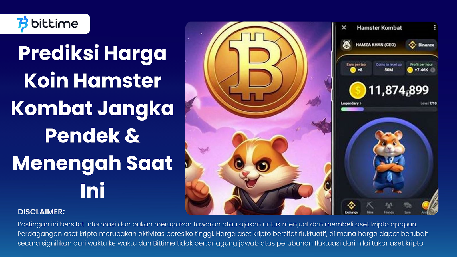 Prediksi Harga Koin Hamster Kombat Jangka Pendek & Menengah Saat Ini