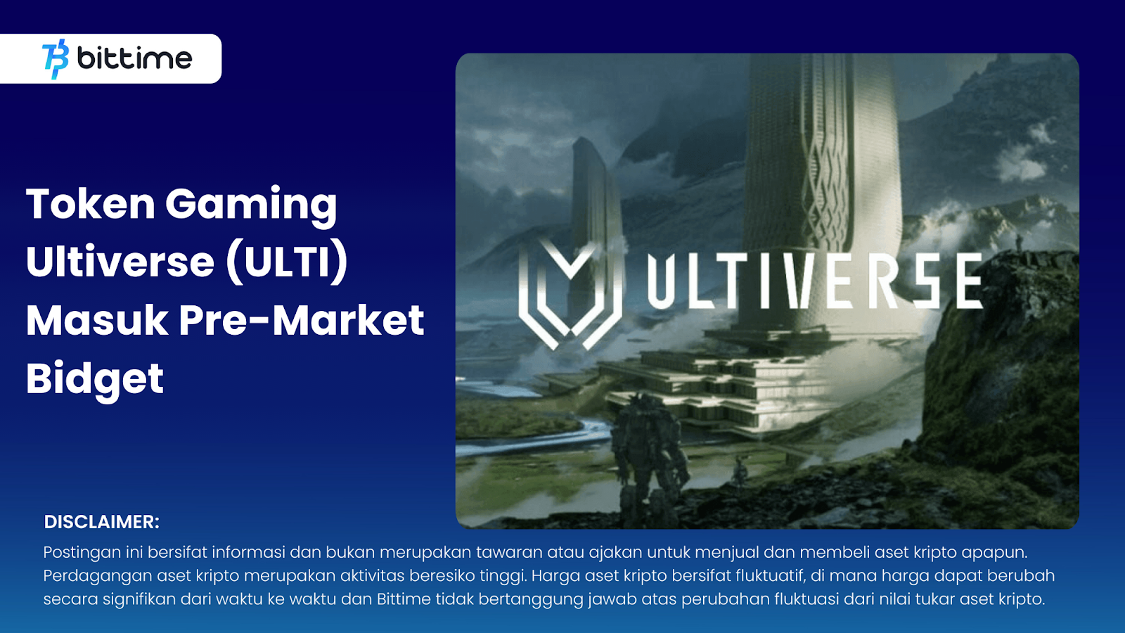 Token Gaming Ultiverse (ULTI) Masuk Pre-Market Bidget