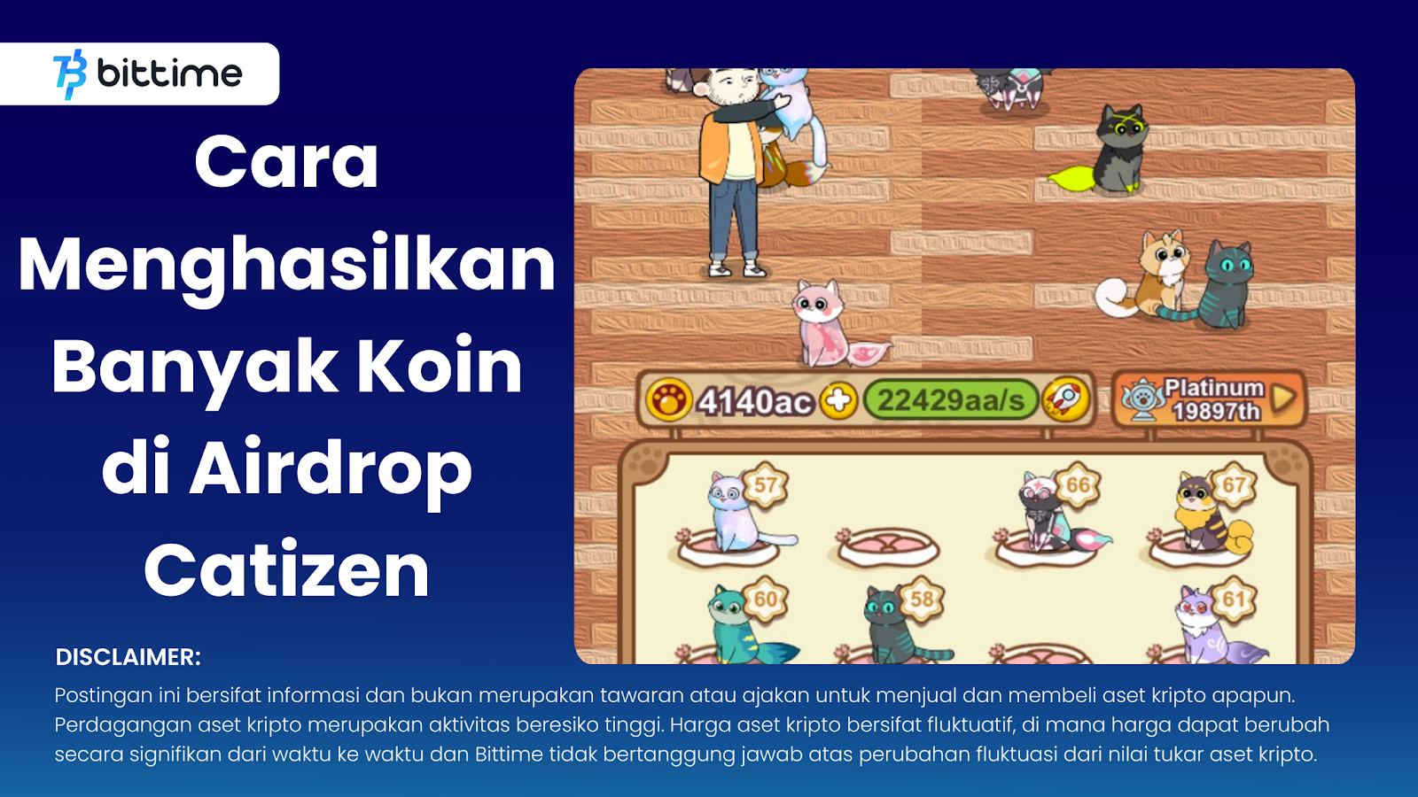 Cara Menghasilkan Banyak Koin di Airdrop Catizen
