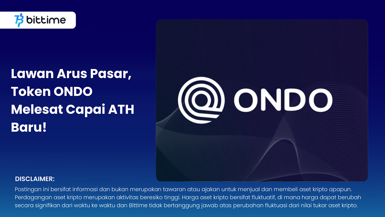 Lawan Arus Pasar, Token ONDO Melesat Capai ATH Baru!