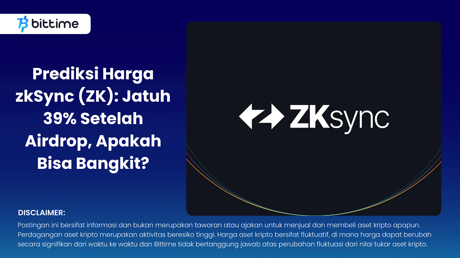 Prediksi Harga zkSync (ZK): Jatuh 39% Setelah Airdrop, Apakah Bisa Bangkit?