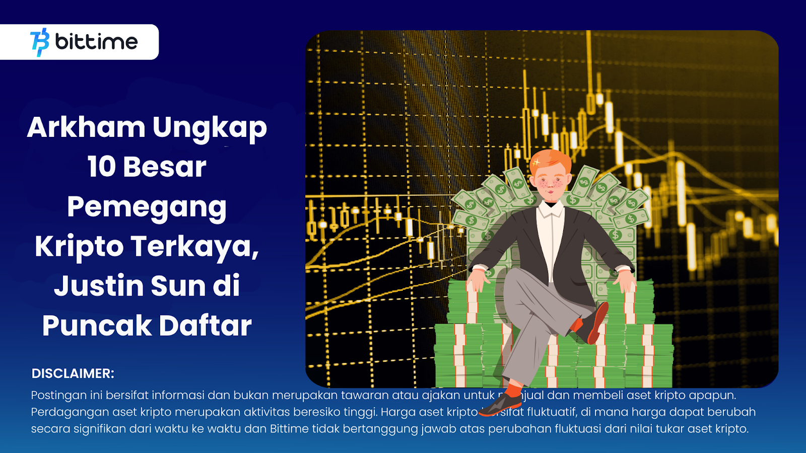Arkham Ungkap 10 Besar Pemegang Kripto Terkaya, Justin Sun di Puncak Daftar  – Bittime