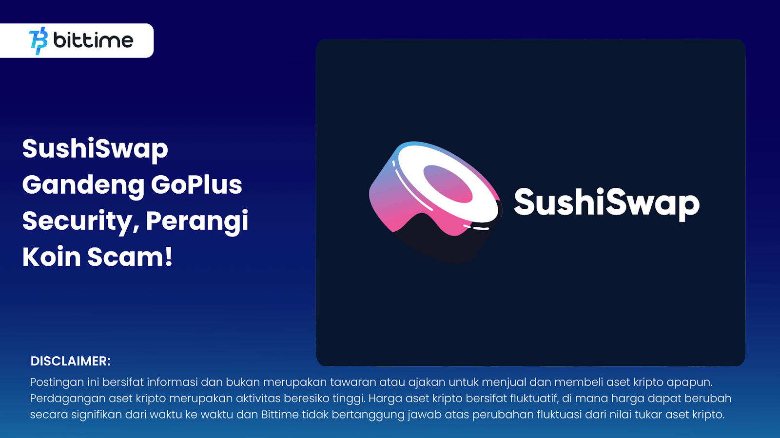 SushiSwap Gandeng GoPlus Security, Perangi Koin Scam!