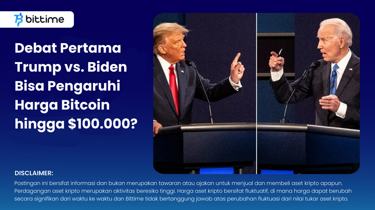 Debat Pertama Trump vs. Biden Bisa Pengaruhi Harga Bitcoin - Bittime