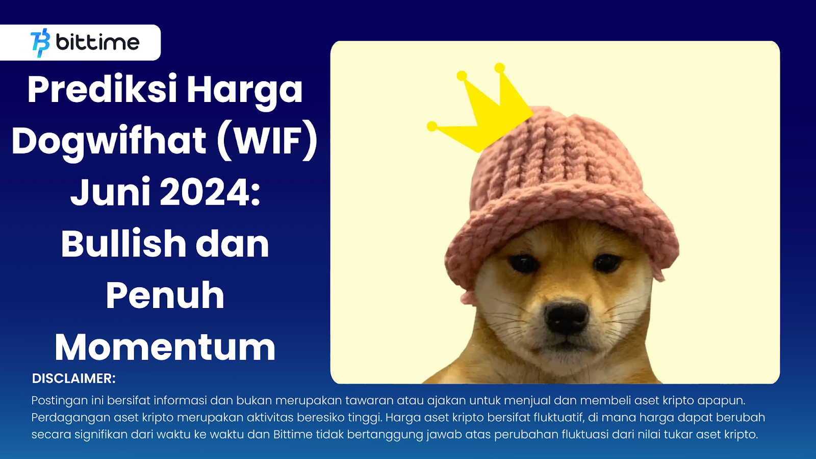 Prediksi Harga Dogwifhat (WIF) Juni 2024: Bullish dan Penuh Momentum