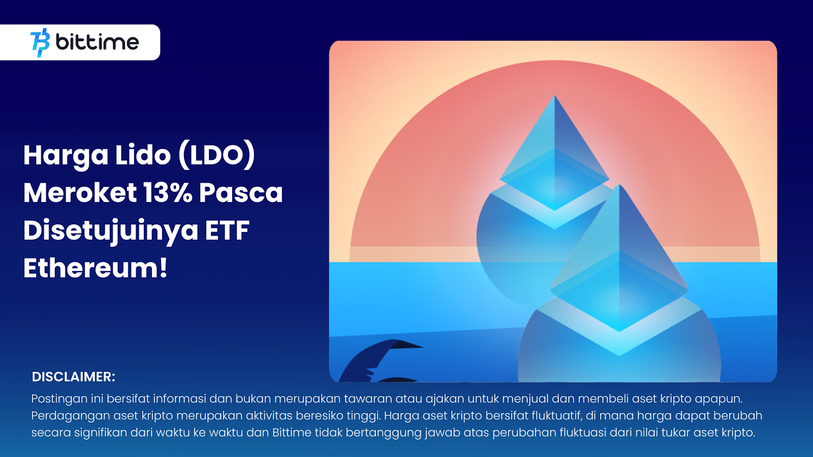 Harga Lido (LDO) Meroket 13% Pasca Disetujuinya ETF Ethereum!