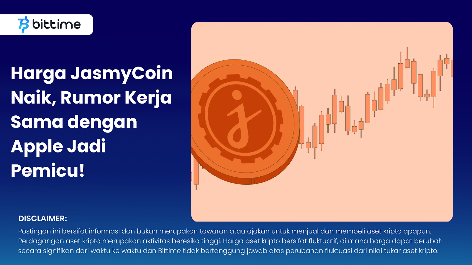 Harga JasmyCoin Naik, Rumor Kerja Sama dengan Apple Jadi Pemicu! – Bittime