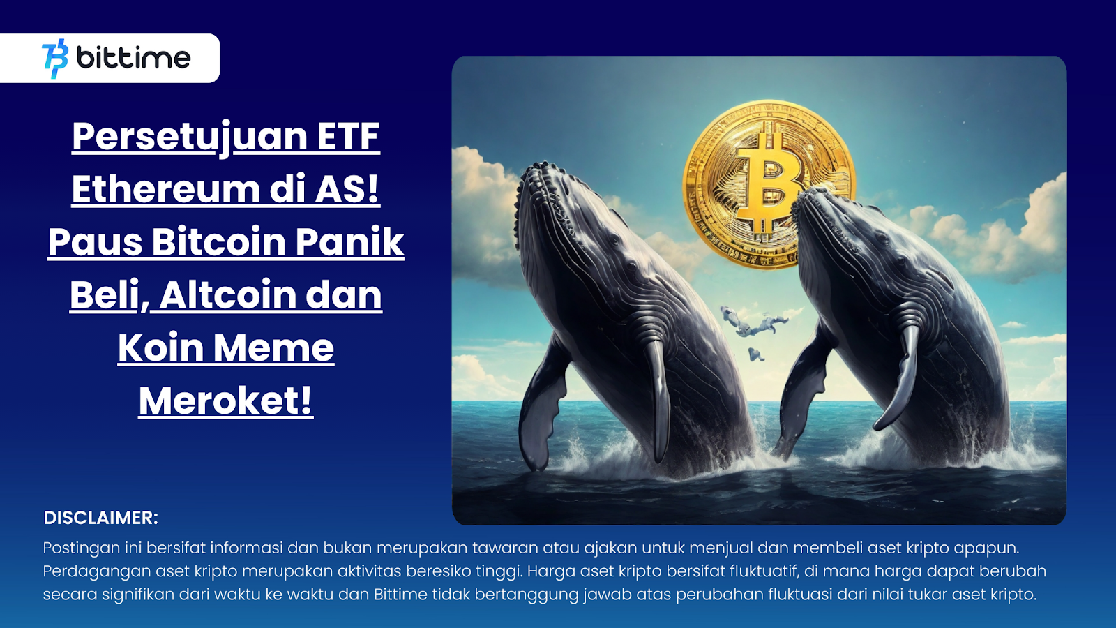 Persetujuan ETF Ethereum di AS! Paus Bitcoin Panik Beli, Altcoin dan Koin Meme Meroket!