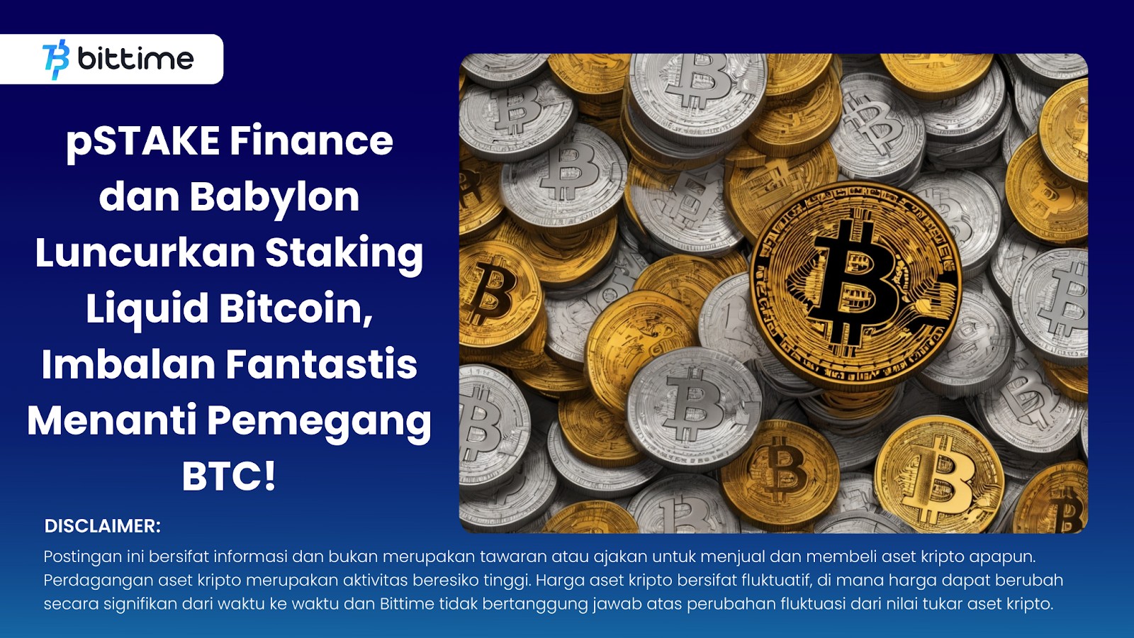 pSTAKE Finance dan Babylon Luncurkan Staking Liquid Bitcoin, Imbalan Fantastis Menanti Pemegang BTC!
