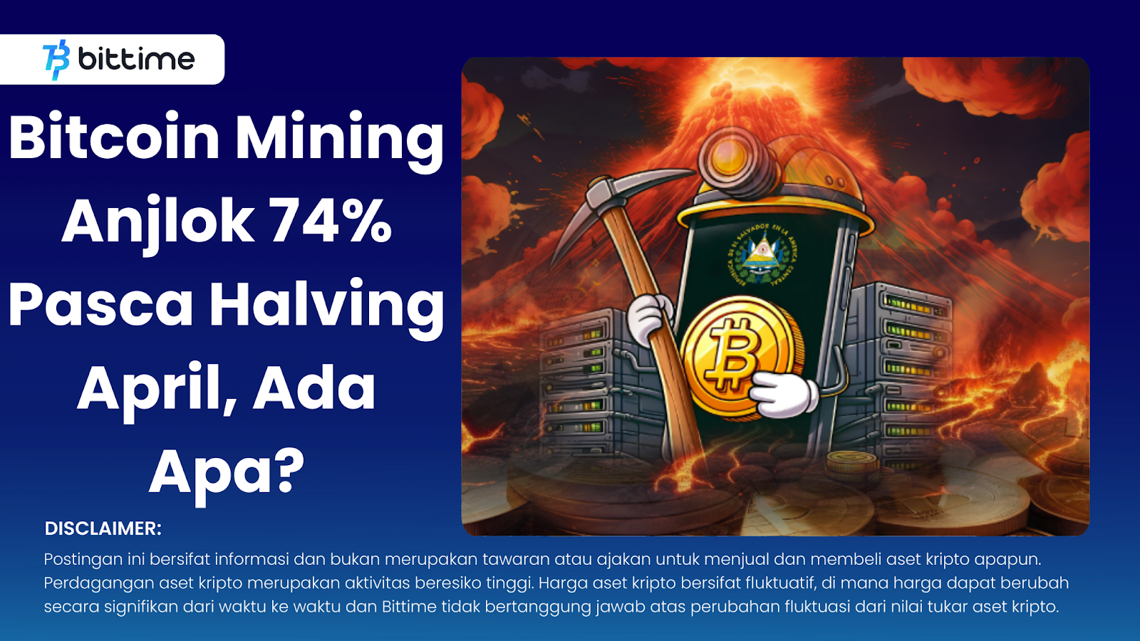 Bitcoin Mining Anjlok 74% Pasca Halving April, Ada Apa?