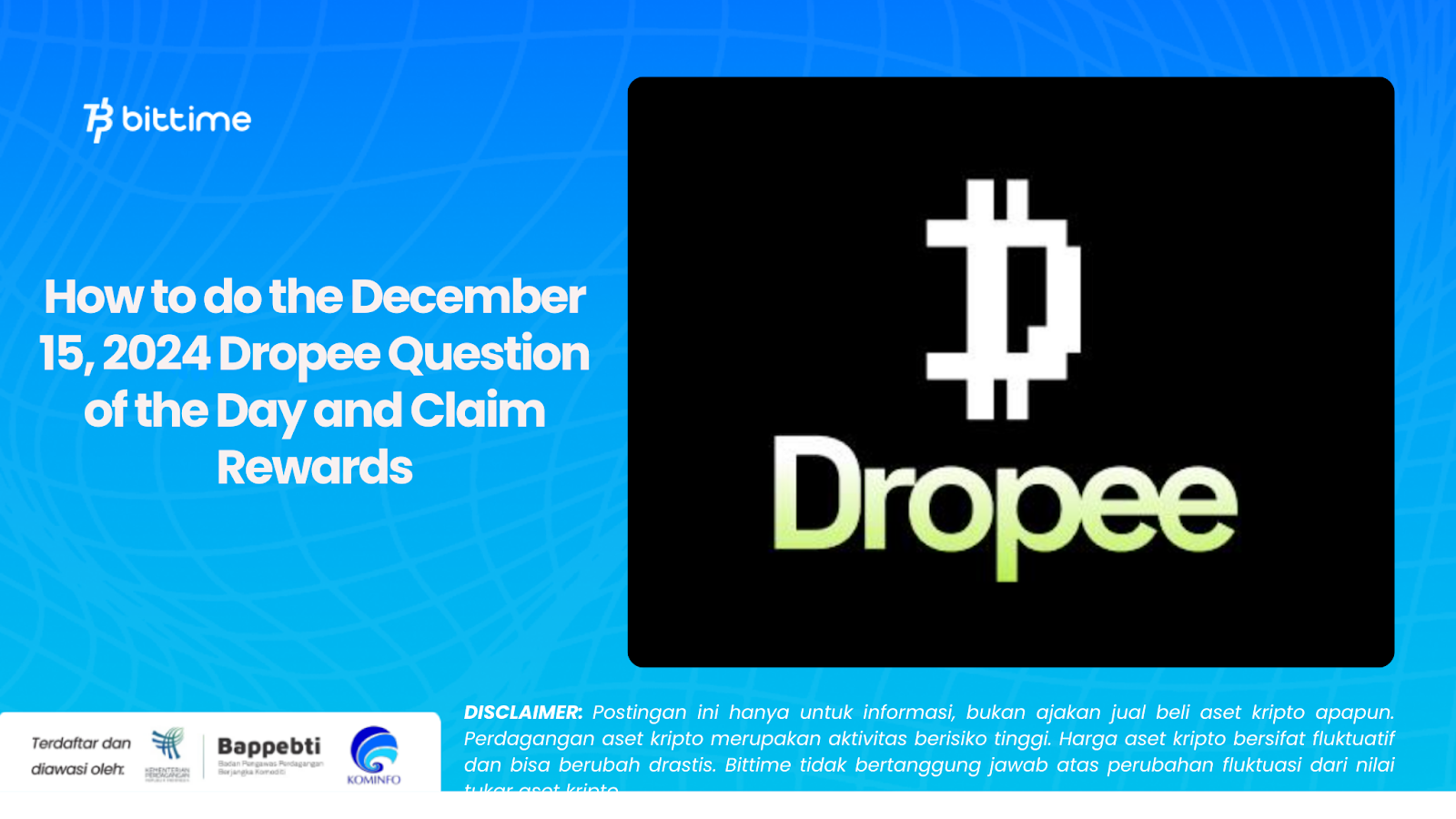 How to do the December 15, 2024 Dropee Question of the Day and Claim Rewards
