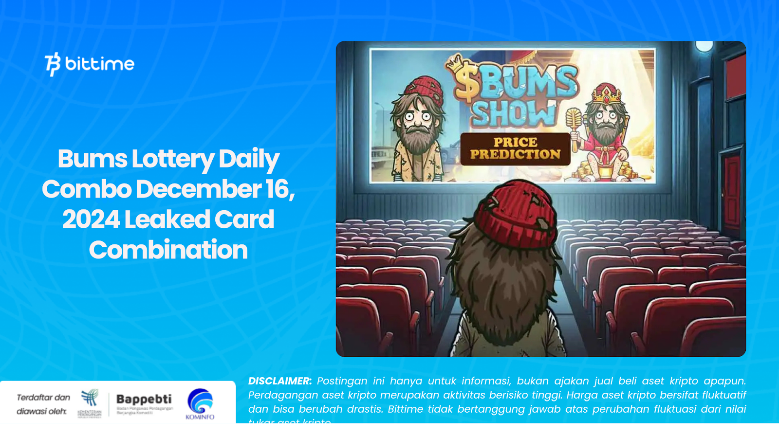 Bums Lottery Daily Combo December 16, 2024 Leaked Card Combination
