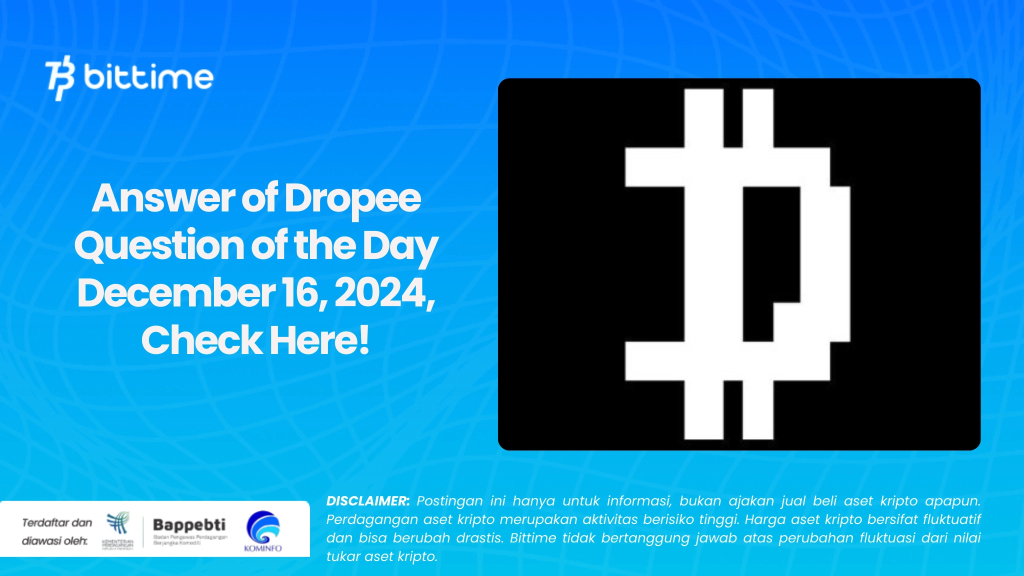 Answer of Dropee Question of the Day December 16, 2024, Check Here!.webp
