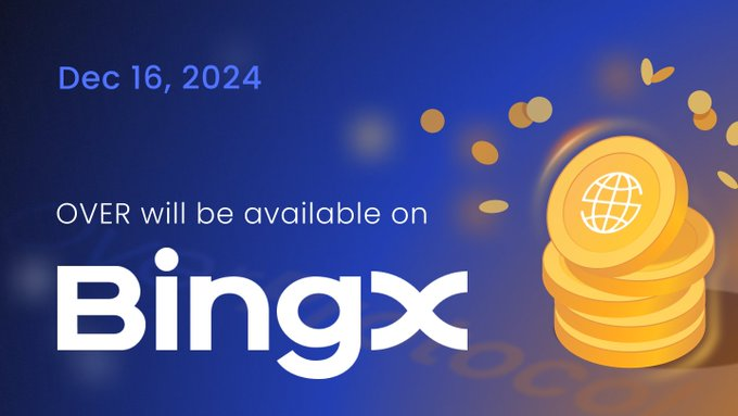 Airdrop Over Protocol $OVER Token Listing Today on 4 CEX - BINGx