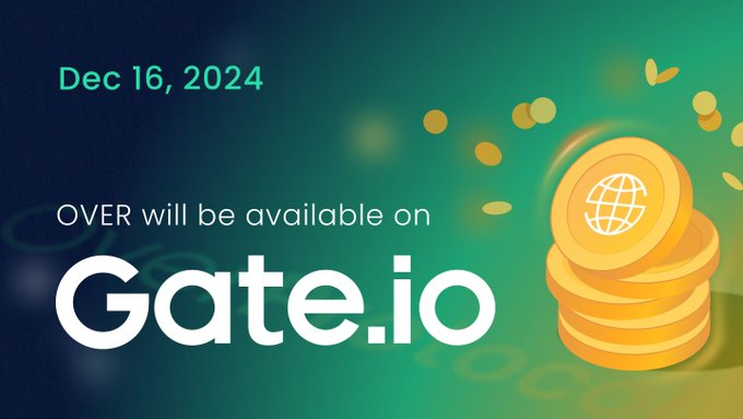 Airdrop Over Protocol Listing Token $OVER Hari Ini di 4 CEX Gate.io
