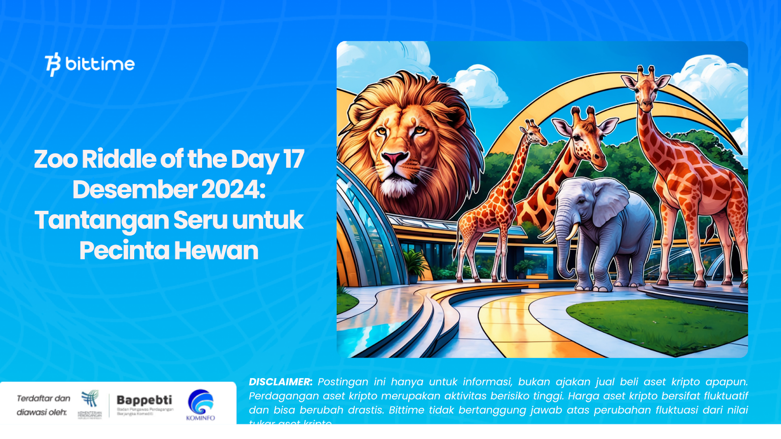 Zoo Riddle of the Day 17 Desember 2024: Tantangan Seru untuk Pecinta Hewan
