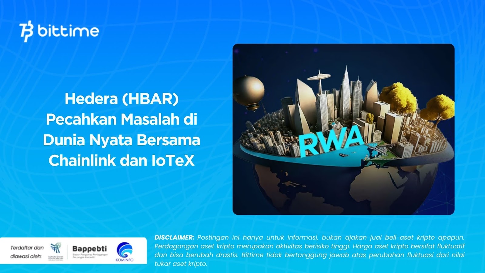 Hedera (HBAR) Pecahkan Masalah di Dunia Nyata Bersama Chainlink dan IoTeX