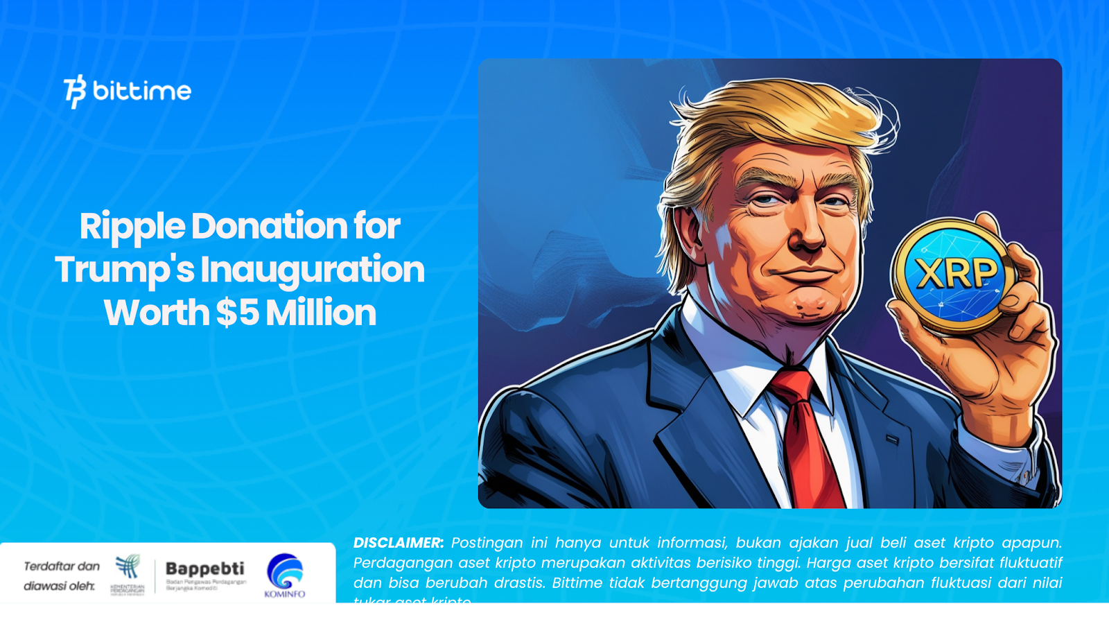 Ripple Donation for Trump's Inauguration Worth $5 Million
