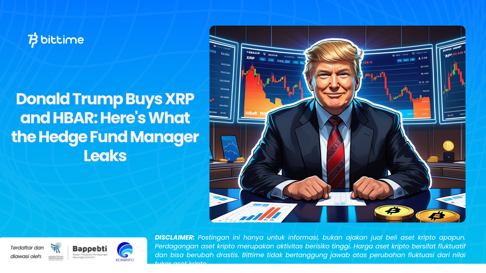 Donald Trump Buys XRP and HBAR: Here's What the Hedge Fund Manager Leaks

