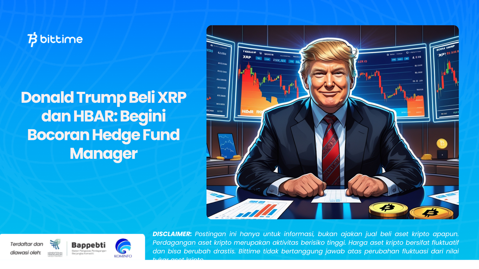 Donald Trump Beli XRP dan HBAR: Begini Bocoran Hedge Fund Manager

