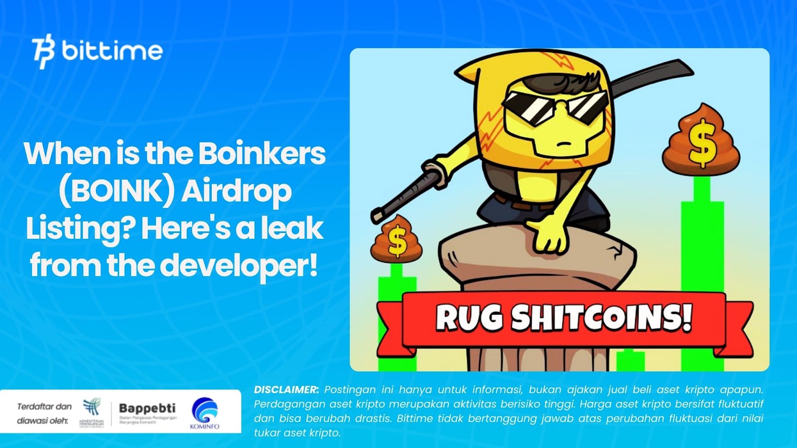 When is the Boinkers (BOINK) Airdrop Listing? Here's a leak from the developer!