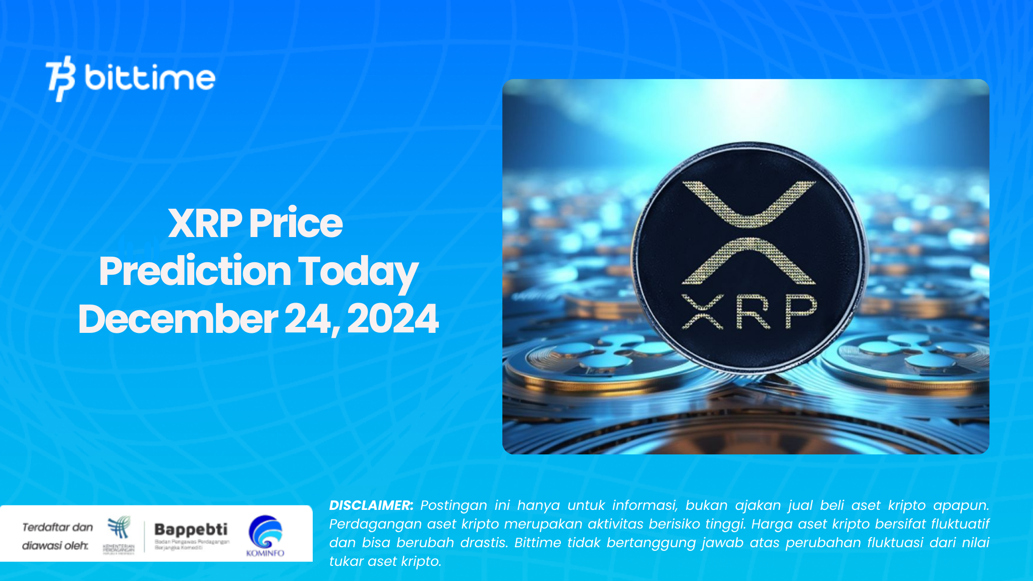 XRP Price Prediction Today December 24, 2024 Bittime