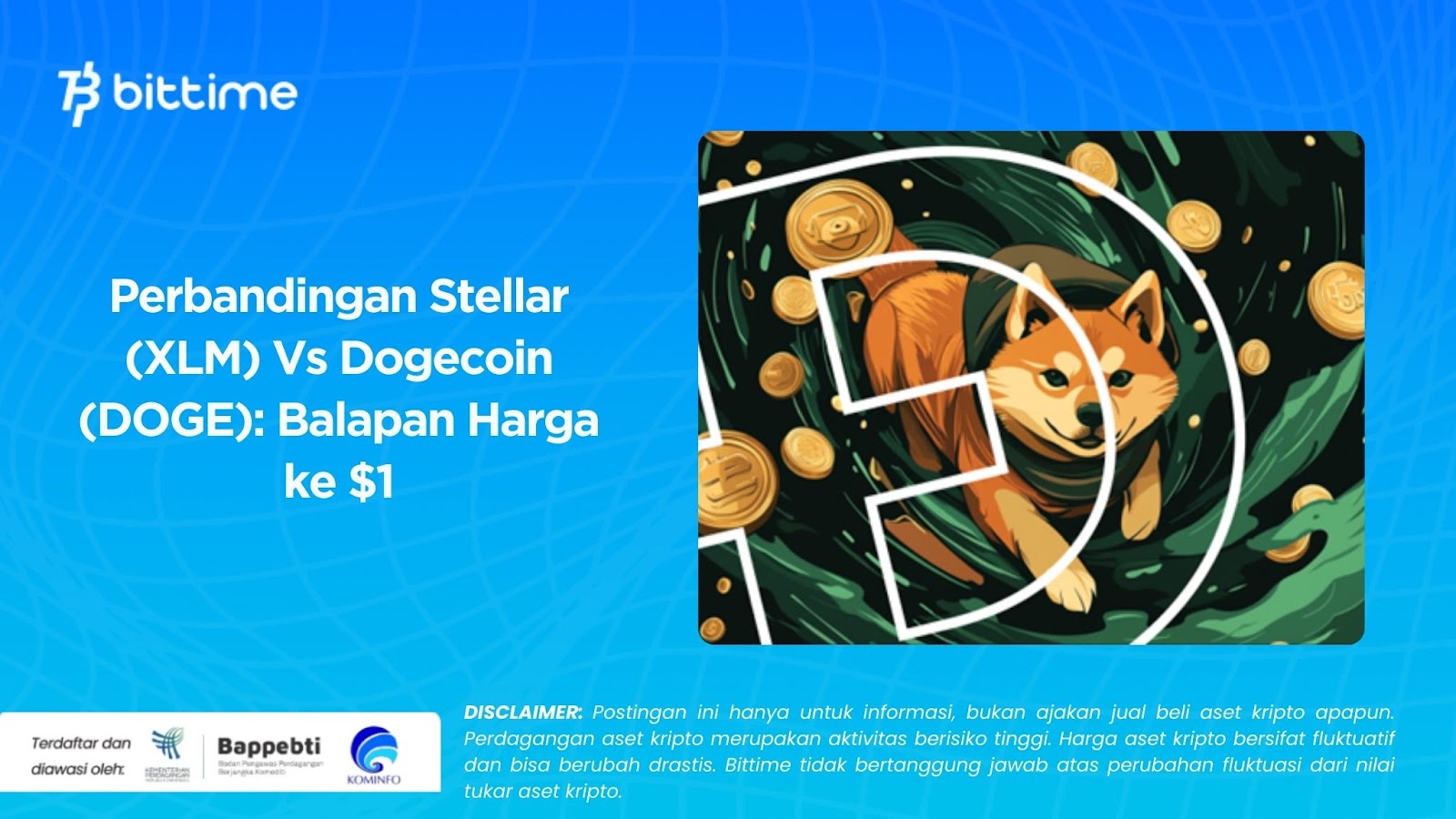 Perbandingan Stellar (XLM) Vs Dogecoin (DOGE) Balapan Harga ke $1