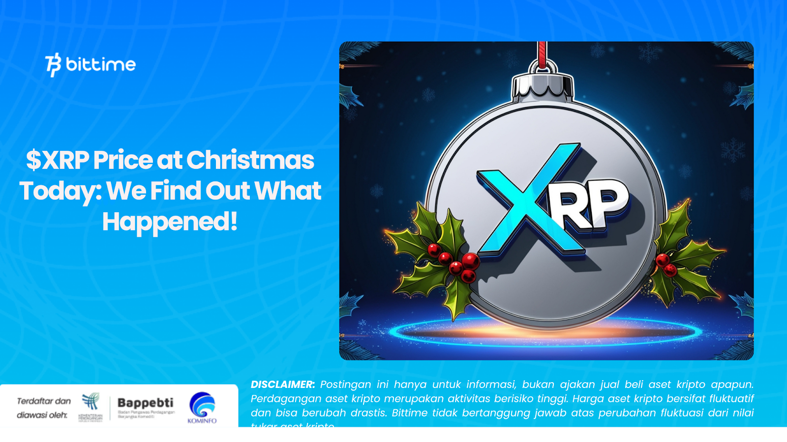$XRP Price at Christmas Today: We Find Out What Happened!
