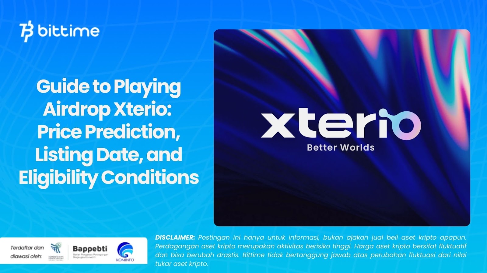 Guide to Playing Airdrop Xterio: Price Prediction, Listing Date, and Eligibility Conditions