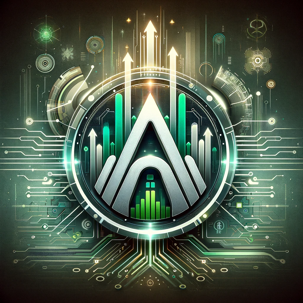 DALLĀ·E 2024-01-08 20.42.37 - A sleek and modern illustration representing the price prediction for Arbitrum (ARB) in 2024. The design should feature the Arbitrum logo, enhanced wi.png