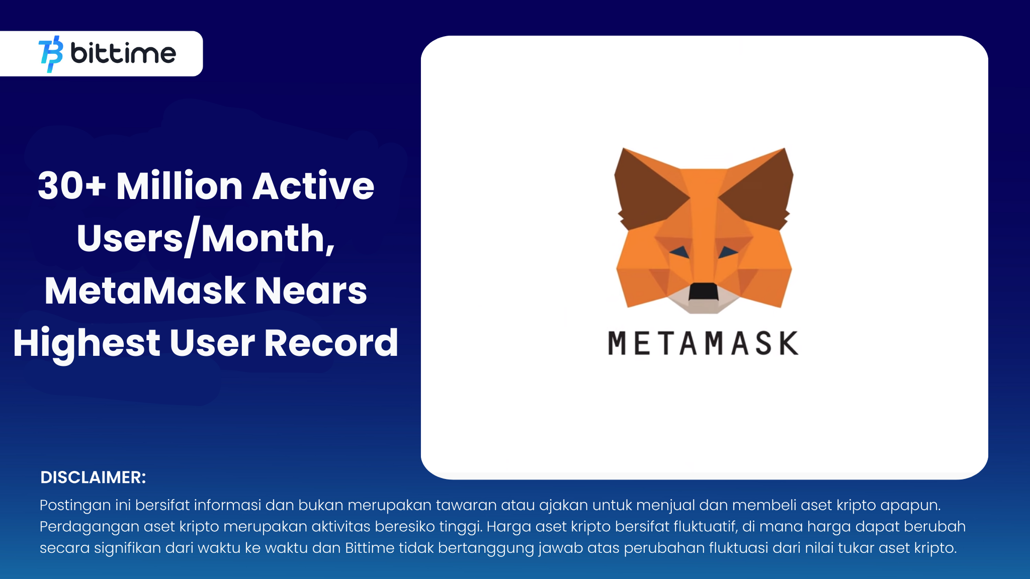 30+ Million Active UsersMonth, MetaMask Nears Highest User Record.png