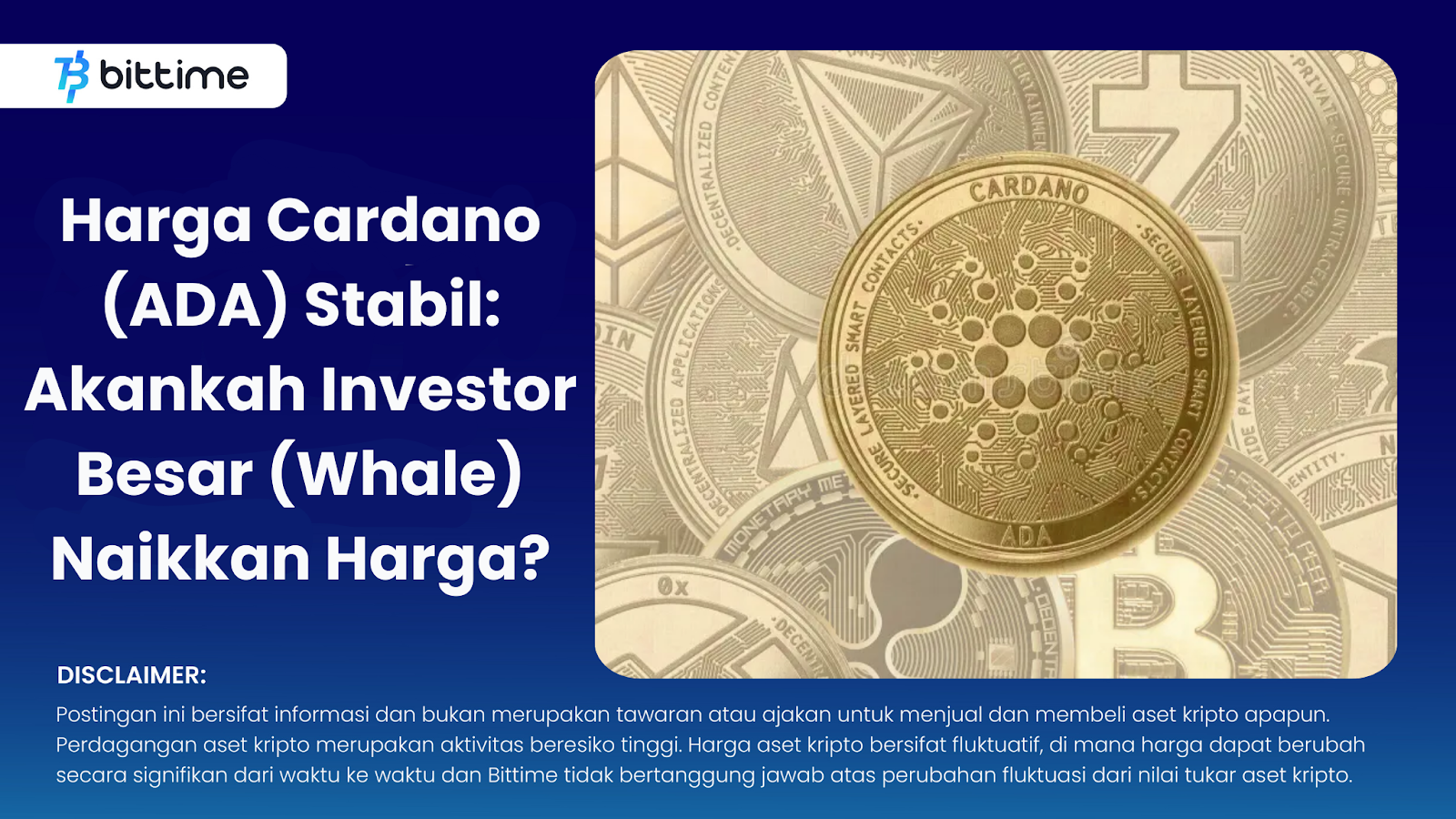 Harga Cardano (ADA) Stabil: Akankah Investor Besar (Whale) Naikkan ...