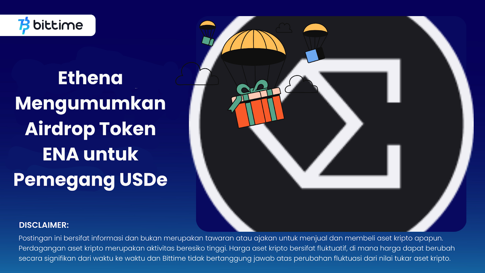 Ethena Announces ENA Token Airdrop for USDe Holders – Bittime