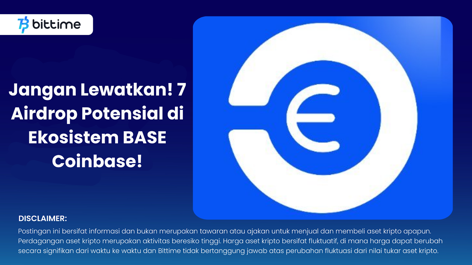 Jangan Lewatkan! 7 Airdrop Potensial di Ekosistem BASE Coinbase! – Bittime