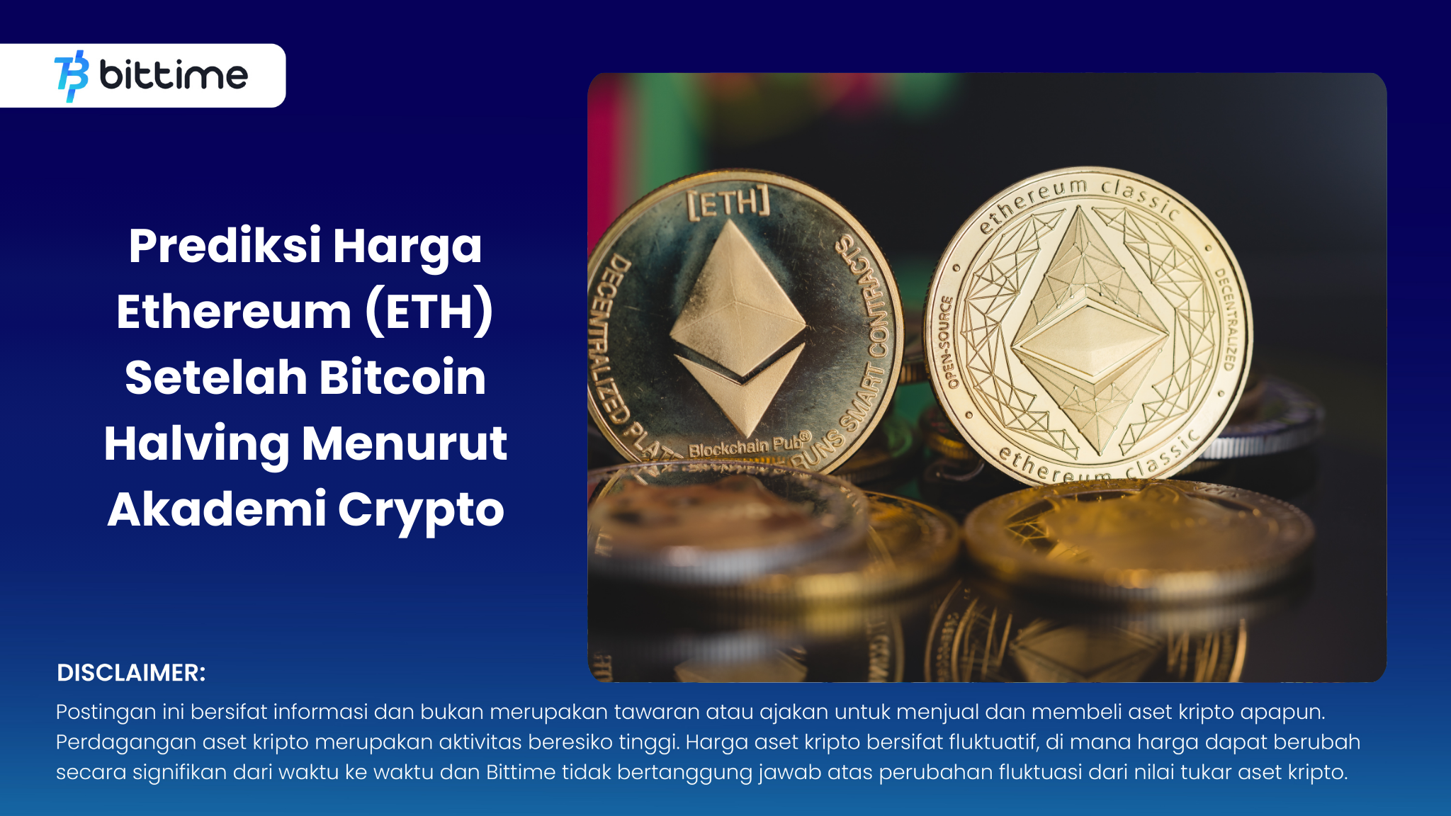 Ethereum (ETH) Price Prediction After Bitcoin Halving According to Crypto  Academy – Bittime